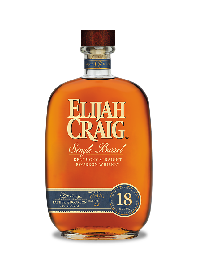 Elijah Craig 18 Years Single Barrel Kentucky Straight Bourbon Whiskey